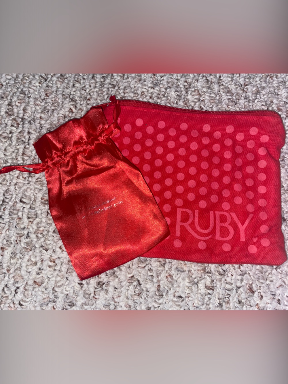 Ruby Love carry & hygiene pouches